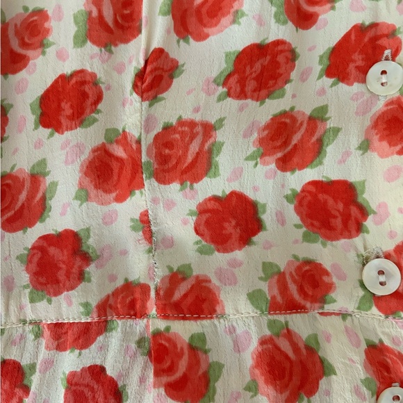 Vintage April Cornell Rose Dress - Picture 8 of 8